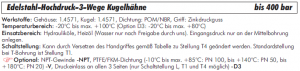 Edelstahl-Hochdruck 3-Wege Kugelhähne, bis 400 bar, 3-Wege-Hochdruckkugelhahn, Edelstahlhochdruckhahn, Hochdruckhahn, Kugelhahn